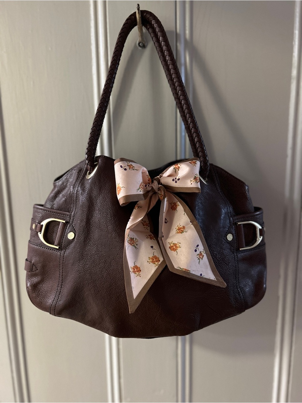 Classic Cole Haan Brown Leather bag purse tote